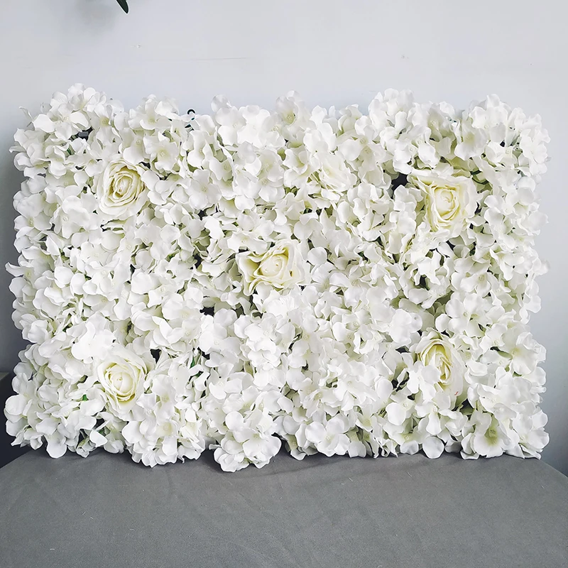 beige hydrangea 1 шт. искусственный цветок стены свадебный фон украшения газон СТОЛБ ДОРОГА свинец цветок Арка Шелковая Роза Гортензия белый цветок - Цвет: beige hydrangea