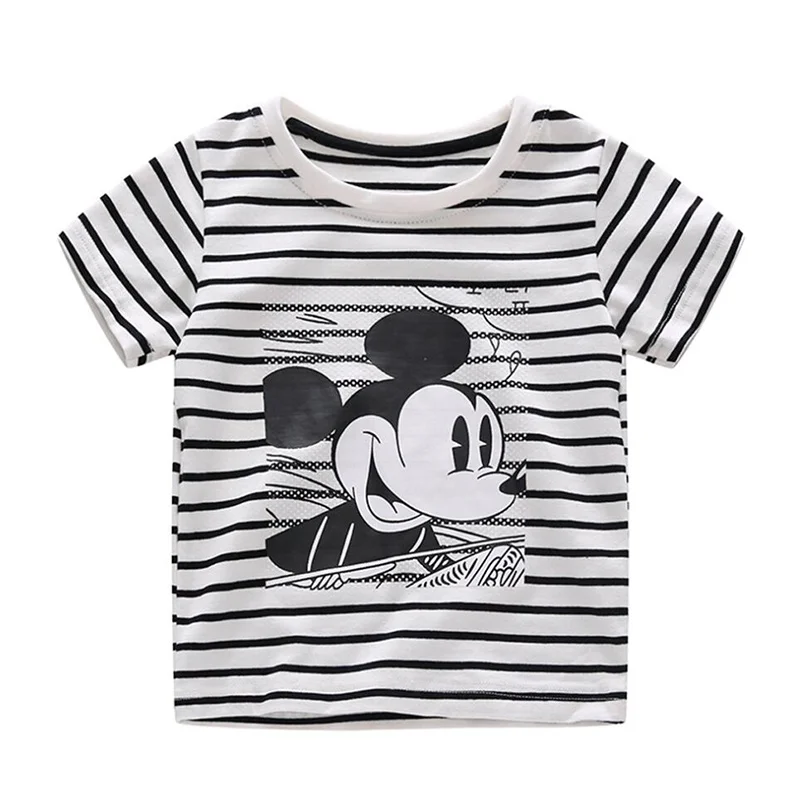 BOTEZAI summer children's clothing girls short-sleeved T-shirt + long pants suit Mickey cartoon boy | Детская одежда и обувь
