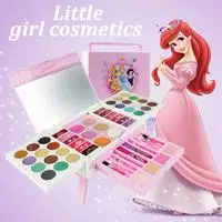 56pcs Новинка, Детские ролевые игры, игрушки, Дисней, Белоснежка, макияж, набор, набор для макияжа, игрушка, безопасная, не токсичная, для девочек, Туалетная косметика, подарочная коробка - Цвет: 56pcs