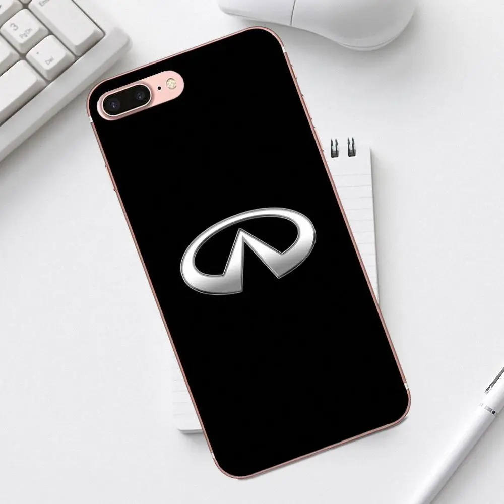 Qdowpz мягкий чехол для телефона с логотипом Infiniti iPhone 4 4S 5 5C SE 6 6S 7 8 Plus X XS Max XR Galaxy A3 A5 J1