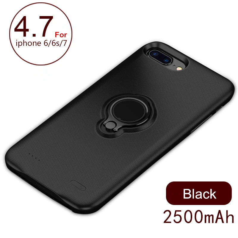 Внешний 2500/3700 мАч портативный резервный внешний аккумулятор для iPhone 7 6 6S Plus Магнитный чехол для зарядного устройства для iPhone 7 Plus 6 Plus