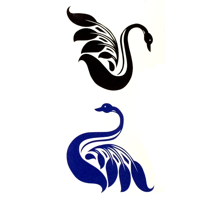 

Swan Waterproof Temporary Tattoos men Tattoo body art Goose flash tattoo tatuagem tatoo sleeve Tatuajes temporales henna tattoo