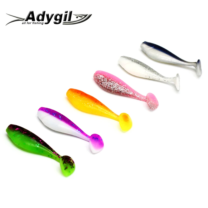 ADYGIL Рыболовная Приманка Мягкая силиконовая приманка ADSL202/SH50 10 шт 50 мм 2 5 г|Наживки