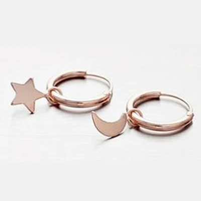 Бесконечные серьги-кольца для женщин хряща маленькие серьги-кольца ювелирные изделия подарок Прямая поставка - Окраска металла: E7951