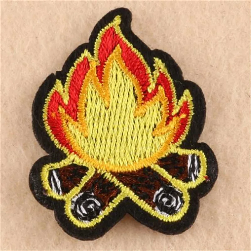 Женская/Мужская/детская одежда Diy Вышивка панк Байкерская нашивка fire deal with it