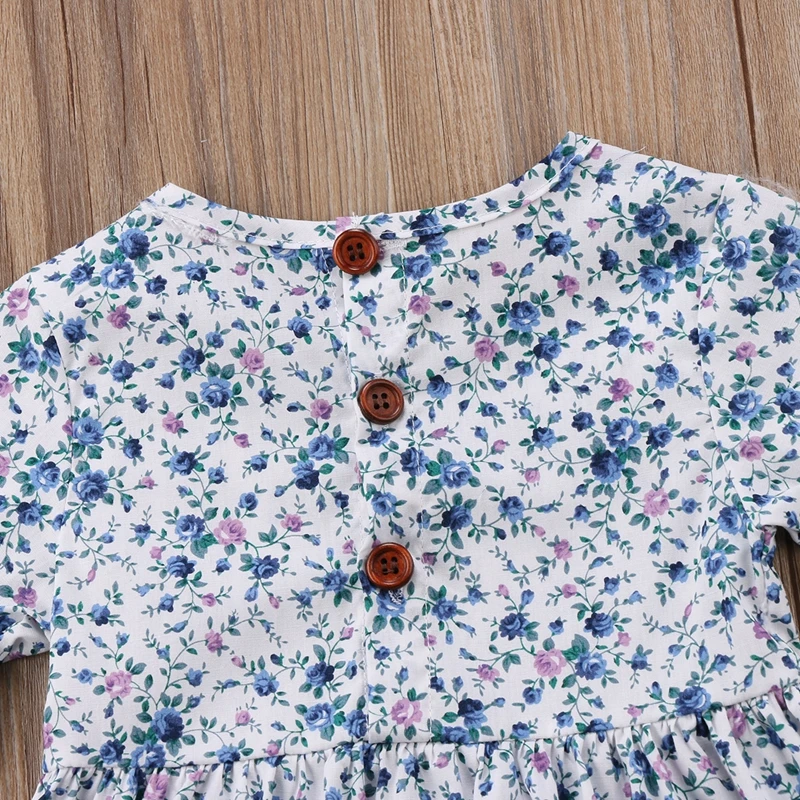 Floral Baby Girls Short Sleeve Cut Dresses Party Pirncess Dress Outfit Sundress For 2018 | Детская одежда и обувь