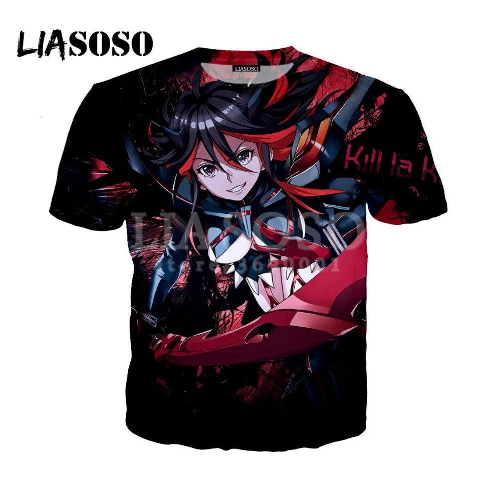 Футболка с 3D принтом для женщин и мужчин японское аниме косплей Kill La Ryuko летняя
