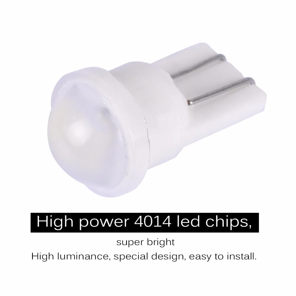 AutoEC 2x керамическая Автомобильная внутренняя Светодиодная лампа T10 194 4014 W5W