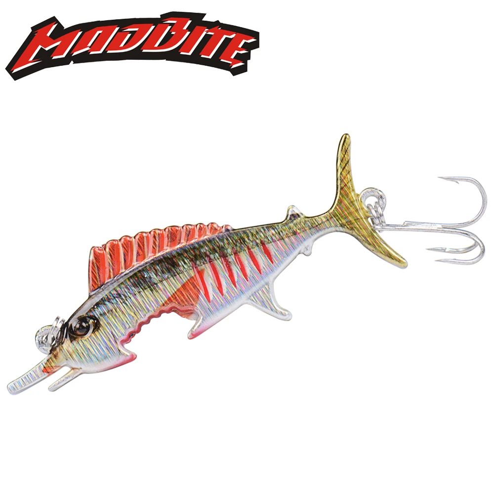 Приманка для рыбалки MadBite 5 шт. 20 3 г 103 мм одинарный тонущий крючок Spinner Ложка