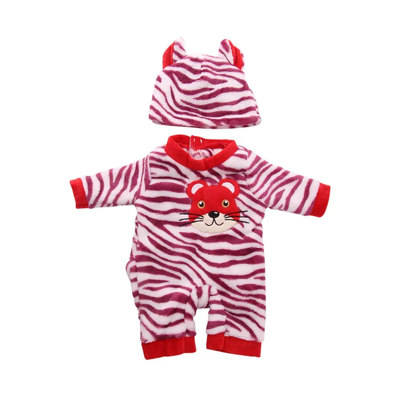 Пижама LUCKDOLL Tiger костюм для кукол 43 см или 18 дюймов аксессуары | Игрушки и хобби