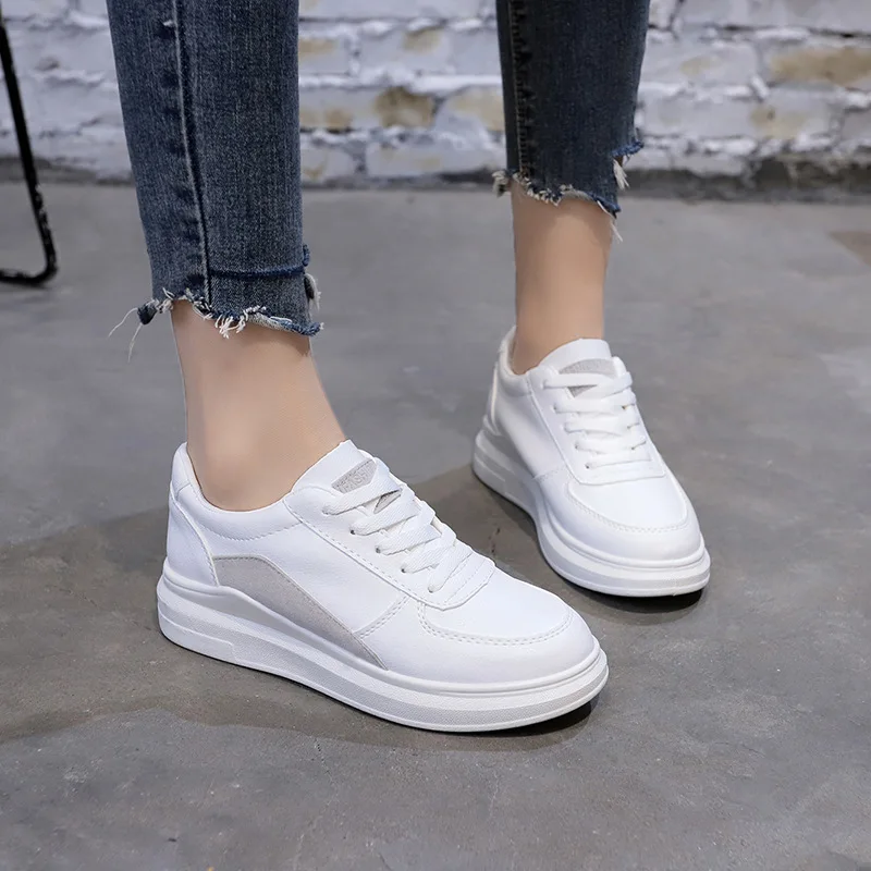 Women Skateboarding Shoes Sport White 2018 Platform Sneakers Outdoor Athletic Breathable Lace Up High Quality Woman | Спорт и