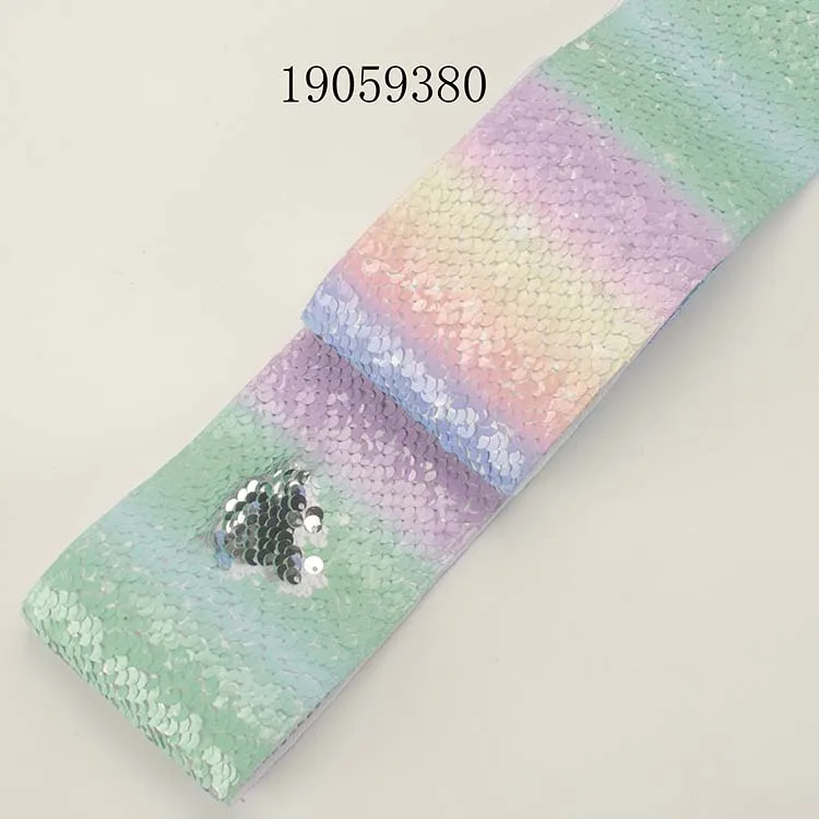 Новинка 5 ys " 75 мм bling-bling двусторонние пайетки лента постепенная замена ленты - Color: 19059380