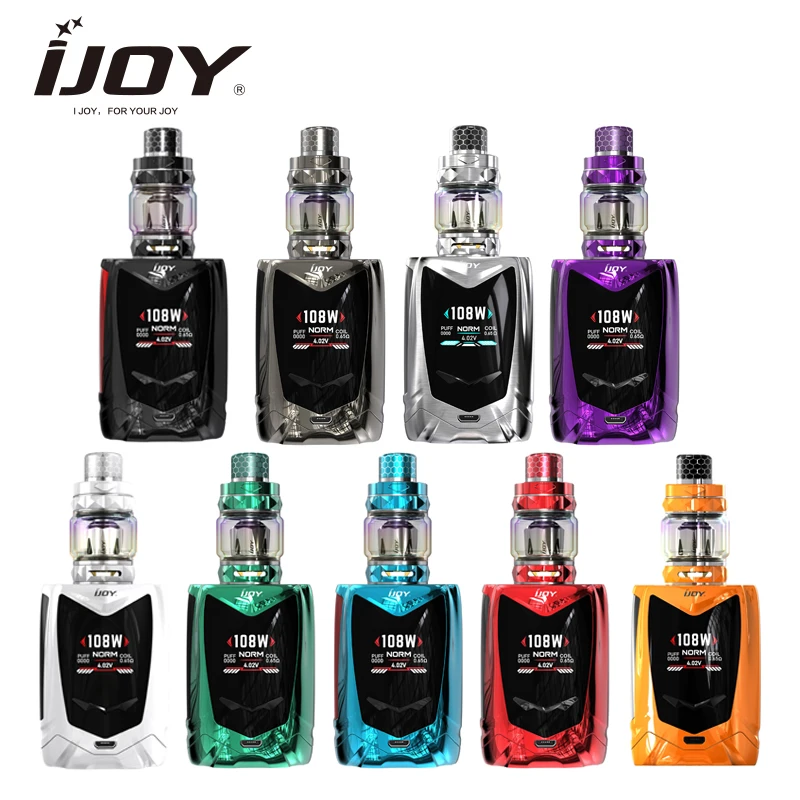Оригинальный IJOY Мститель детский голосовой контроль TC 108 W комплект с Алмазный