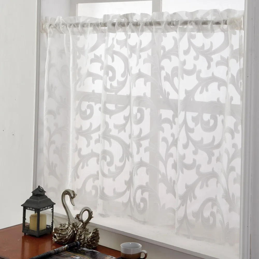 Органза жаккард занавеска короткая кухня Европейский стиль Высококачественная