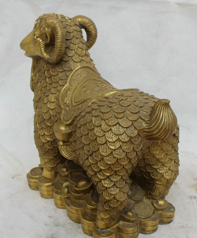Песня voge gem S6016 10 &quotКитайская латунь богатство Money зодиакальный год фэн-шуй
