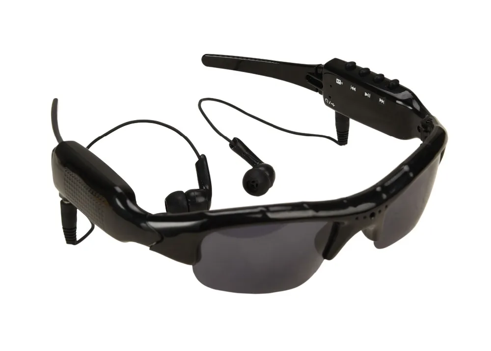 Eyewear Sunglasses Camera Support TF Card Music Video Recorder DVR DV MP3 Camcorder glasses with earphone | Электроника