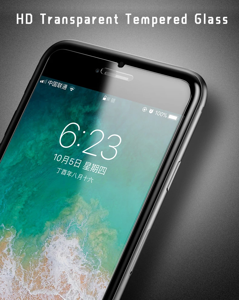 YIYONG закаленное стекло для iPhone 6 6s 7 8 Plus HD прозрачный анти синий луч света экран протектор для iPhone X XR XS Max стекло