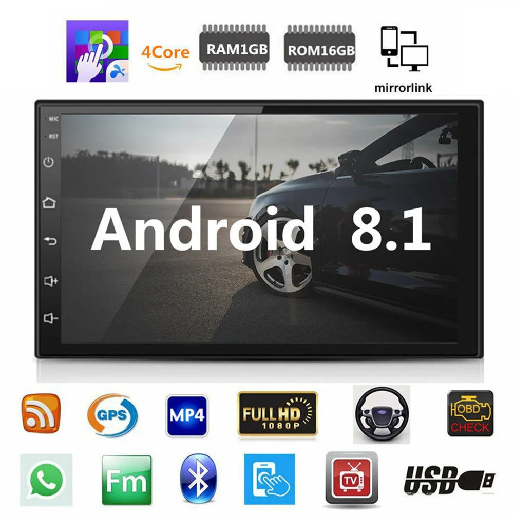 Автомобильный радиоприемник с навигацией GPS плеер Bluetooth Full HD 1080P 7 дюймов wi-fi