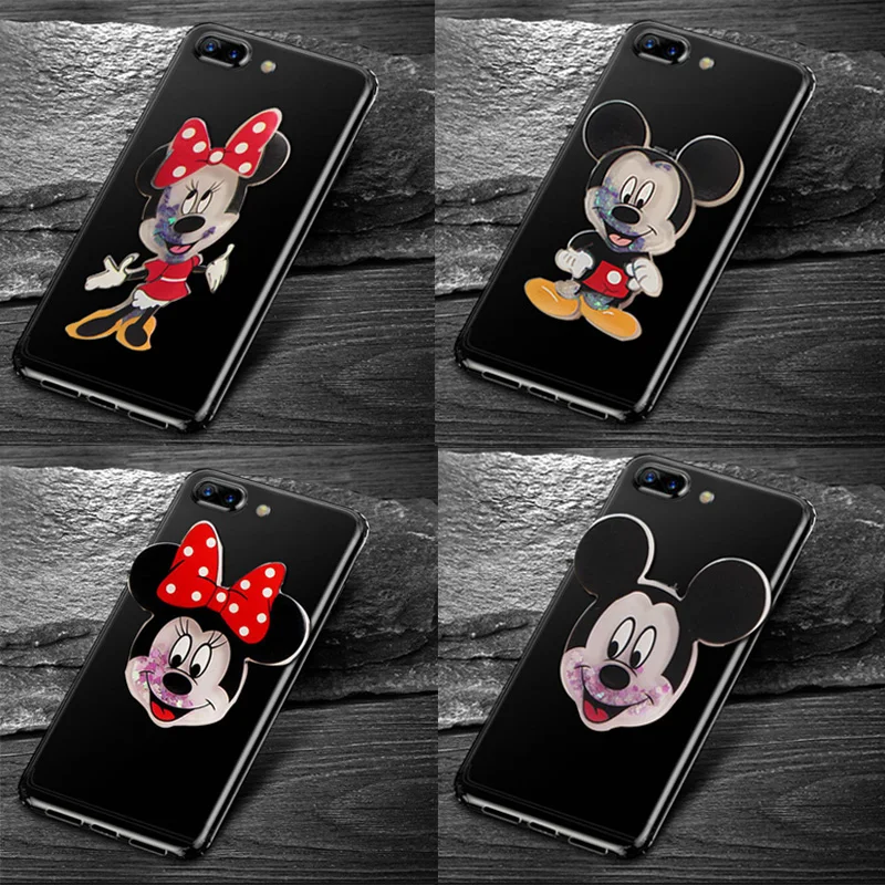 YeLun 3D Микки Минни блестящие динамические чехлы с жидкостью для Funda HTC U11 EYES Cover