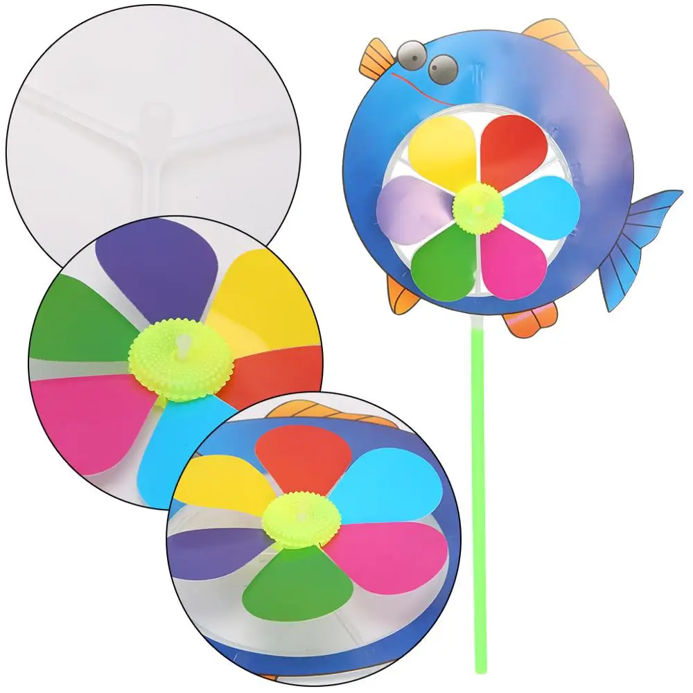 Мультфильм ветряная мельница с животными ветер Спиннер Вертушка для дома и сада