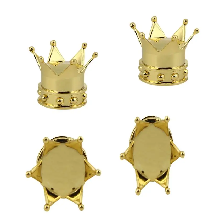 Автомобиль золотая корона шин колес клапана Стебли воздуха Пылезащитный чехол