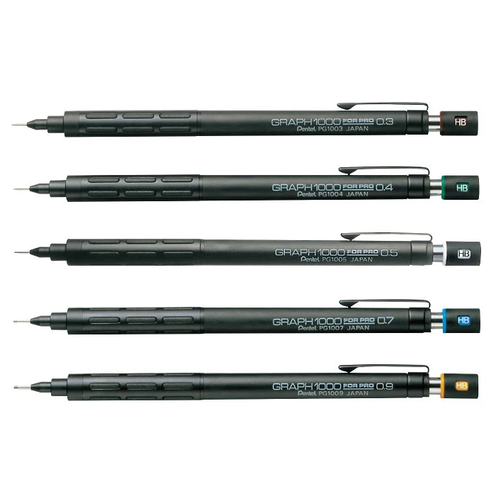 

Японский механический карандаш PENTEL PG1000 для рисования, защита от усталости, 0,3 | 0,5 | 0,7 | 0,9 мм, 1 шт.