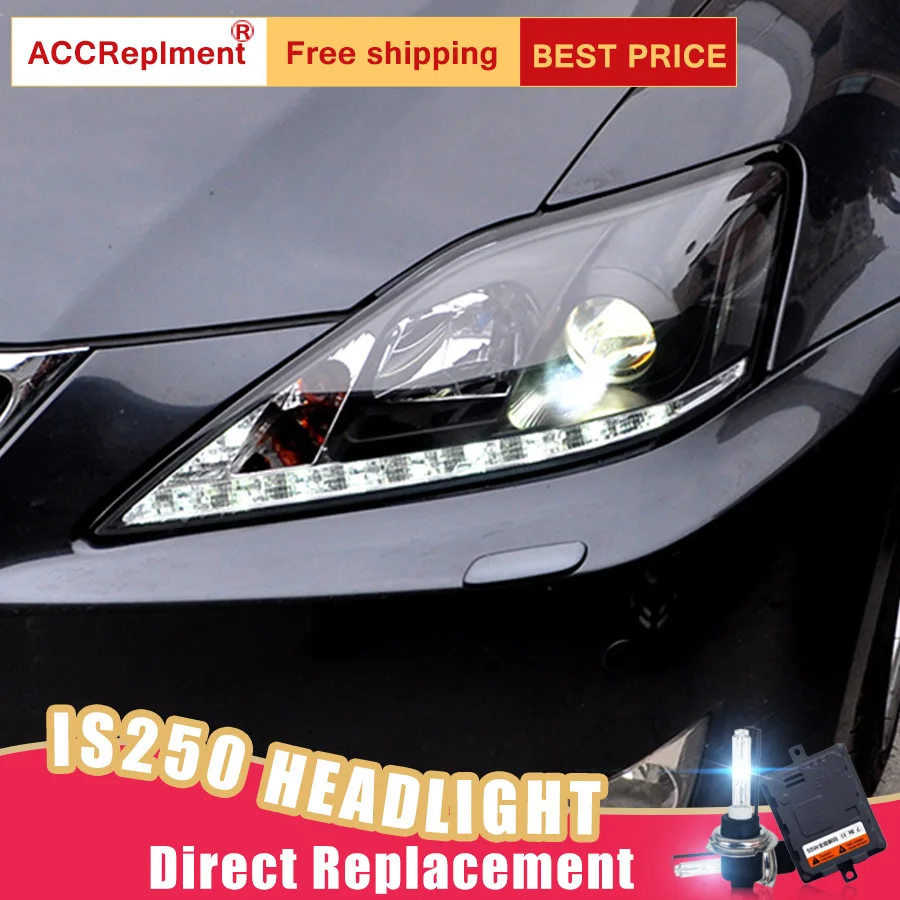 2 шт. светодиодный светодиодные фары для Lexus IS250 2006 2009|Фара авто в сборе| |