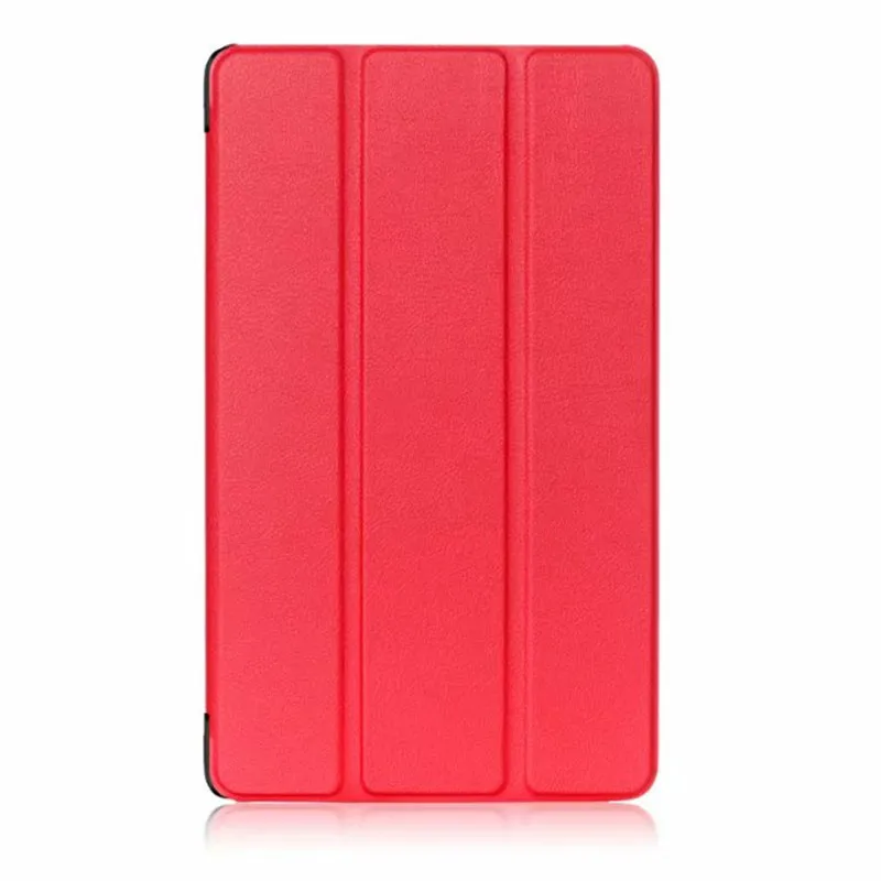 red-ka si te Ультратонкий чехол-накладка из искусственной кожи для lenovo Tab4 Tab 4 8 TB-8504x TB-8504F TB-8504N TB-850 4 8 дюймов Чехол-книжка на магните - Цвет: red-ka si te