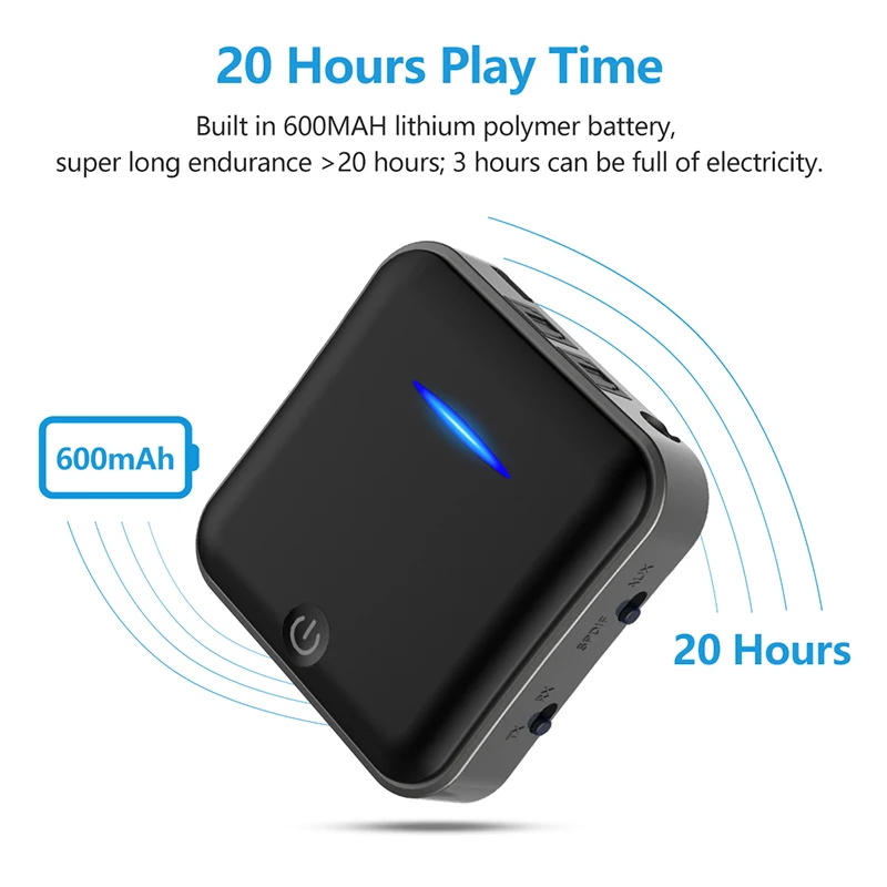 Bluetooth5.0 приемник передатчик беспроводной 3 5 мм аудио адаптер CSR BC8675 APT X низкой