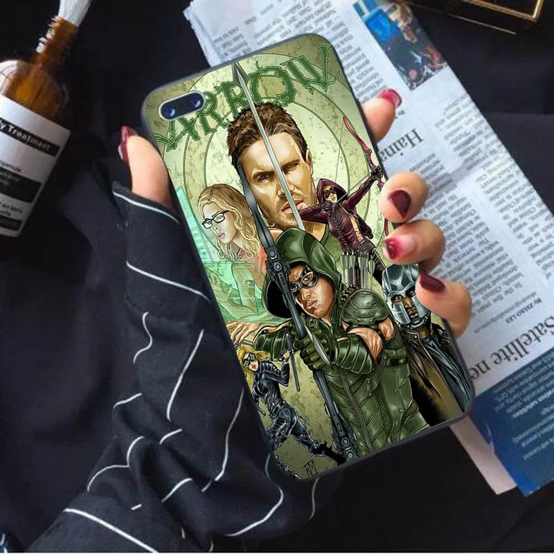 case 17 Чехол для телефона Зеленая Стрела, мягкий чехол для iphone 8 7 Plus X 6 6 S XS Max xr SE 10 5 5S, крутой дизайн, силиконовый чехол для мобильного телефона - Цвет: case 17