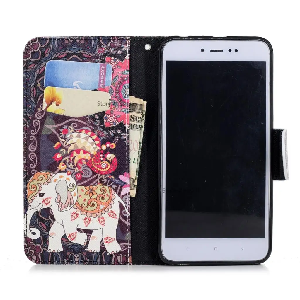 Colorful Flip Cases for Xiaomi Redmi Note 5A 5 A Prime Case Phone Leather Cover A5 / Y1 Fitted | Мобильные телефоны и
