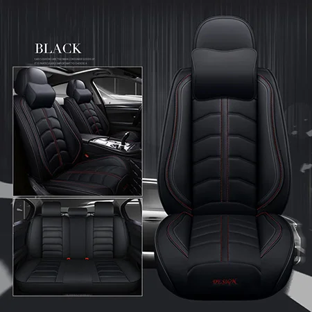 Black have polliw Новые спортивные ПУ кожаные автомобильные чехлы для сидений для volkswagen все модели vw polo passat b6 b7 b8 golf 5 6 7 touran TIGUAN JETTA car - Название цвета: Black have polliw