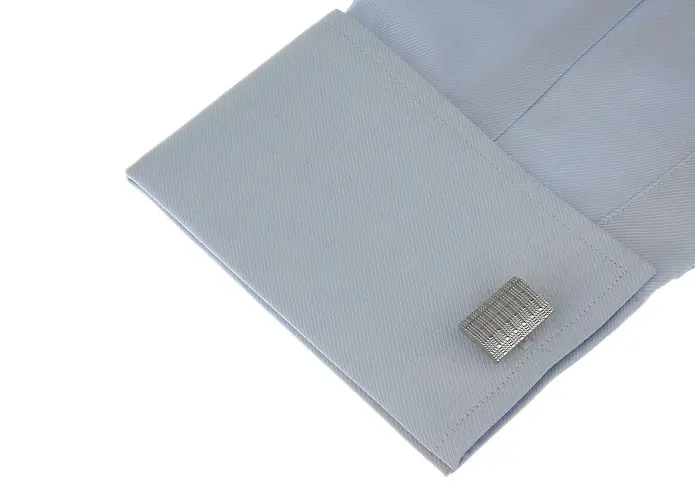 Мужские Запонки Sunnylink серебряные Квадратные запонки для рубашки L1166|square cufflinks|men