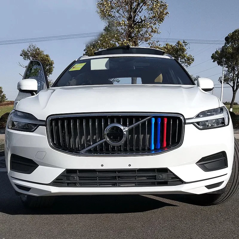 Аксессуары для стайлинга автомобиля Volvo XC60 2018 автомобильный гриль трехцветная
