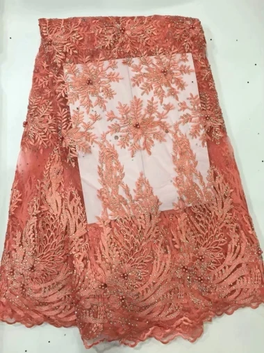 New Designs African French Lace Fabric SZH112-4 High Quality Nigeria Net 2019 With Stones for lady dress.5yds/pcs | Дом и сад