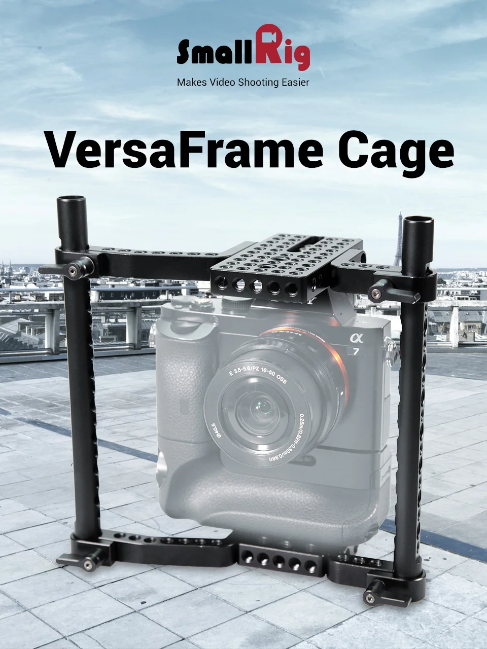 SmallRig универсальная камера VersaFrame клетка для Canon/Nikon/sony/Panasonic GH3/GH4/Fujifilm DSLR камеры s с батарейным захватом-1750
