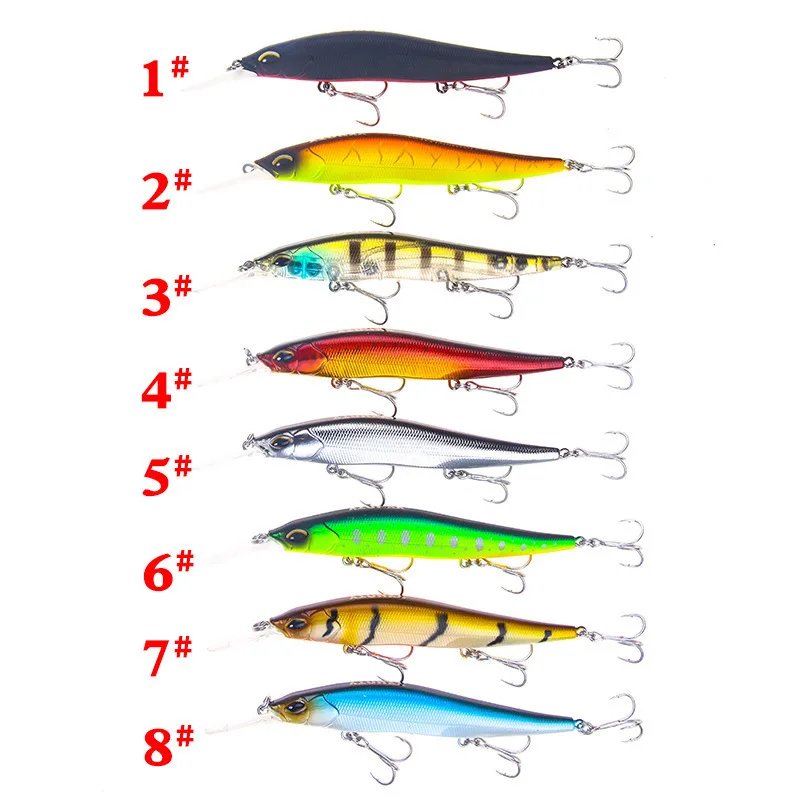 

1Piece 14g 13.5cm Artificial Wobblers Hard Baits With 3 Treble Hooks Fishing Tackle Crankbait Sea Fishing Bait Lures Minnow Lure