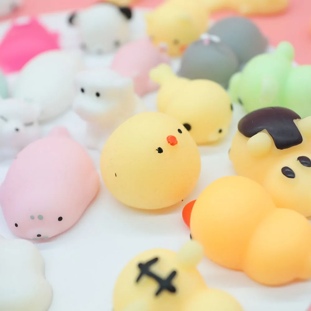 Мини мягкое игрушка милые животные Антистресс мяч сжимает Mochi поднимающийся