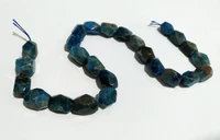 sell 1strands 15 natural apatite faceted nugget 12x16mm gem stone bead gem beads for jewelry making