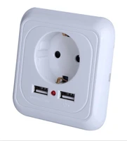 new 1 piece socket with usb wall outlet 2 4a 3 slots wall socket eu ports charger 16a 250v kitchen plug socket electrical outlet