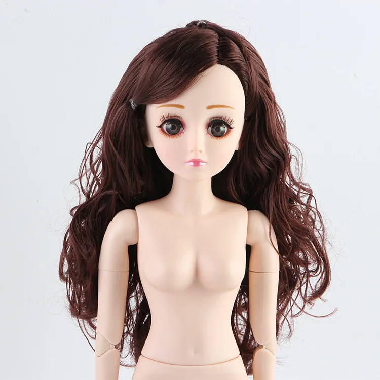 Новинка 22 подвижные шарниры bjd куклы для девочек игрушки 60 см 3D глаза ресницы с обувью аксессуары Мода BJD кукла игрушка для девочек - Цвет: Белый