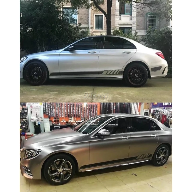 Автомобильная наклейка гоночная полоса боковая юбка для Benz C класса W205 AMG Edition 507