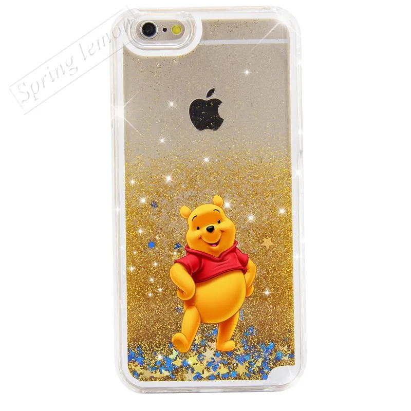 Для iphone 7 чехол новый красивый милый Микки и Минни сверкающие блестящие жидкие