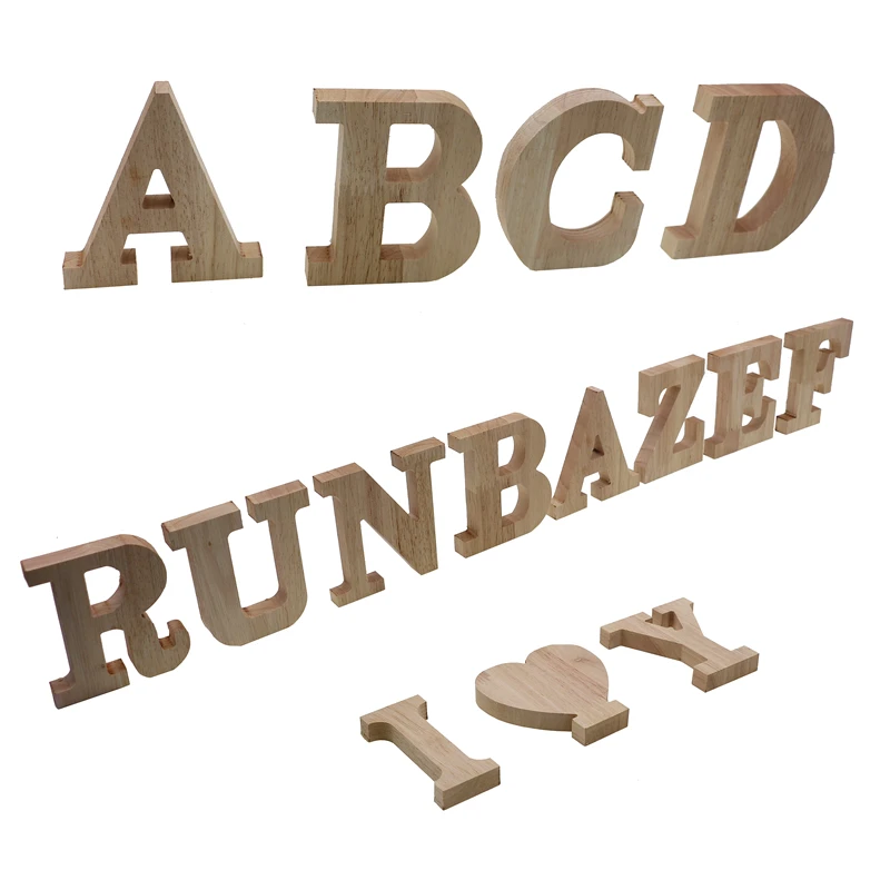 RUNBAZEF декоративные деревянные буквы 26 цветов с английским алфавитом инструменты