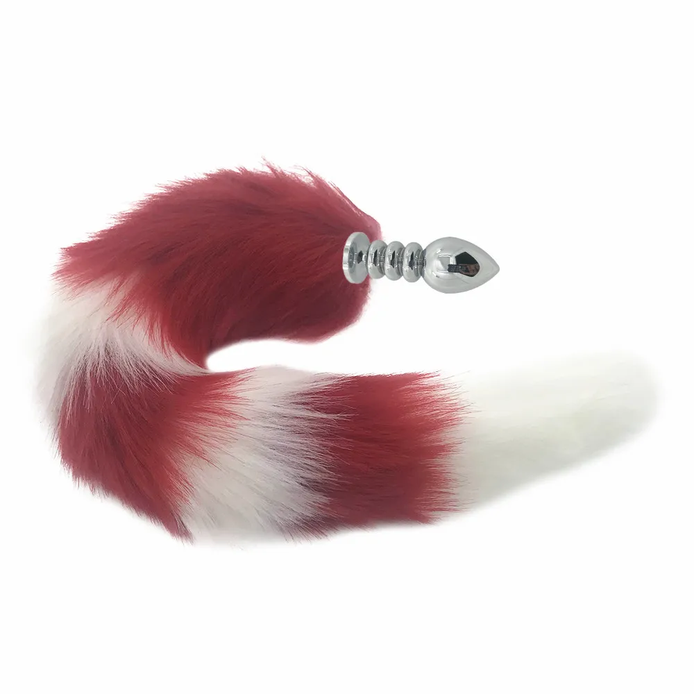 Fox Tail Anal Plug 80cm Super Long Stainless Steel Metal Butt Sex Toys For Women Products | Красота и здоровье