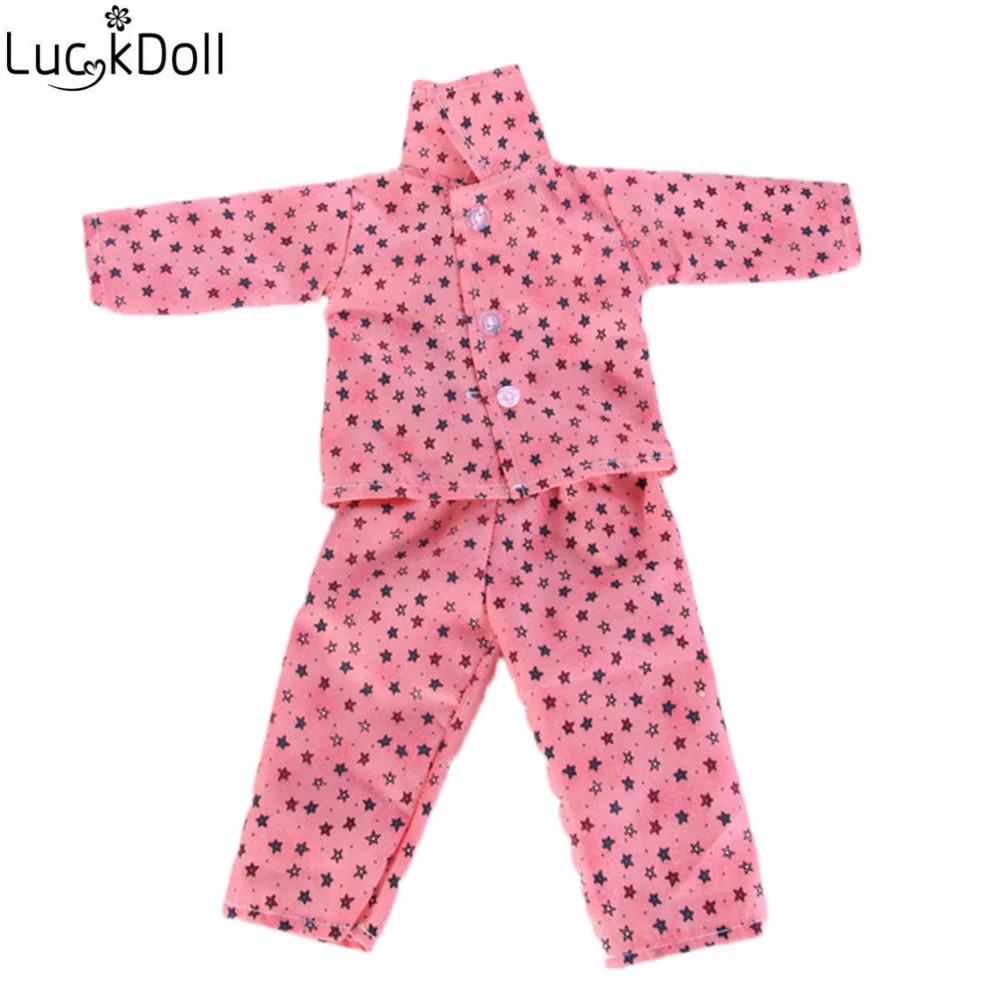 Luckydoll 15 шт. новая одежда куклы пижамы подходит 18 дюймов Американский 43 см BabyDoll аксессуары игрушки Детские лучшие рождественские подарки