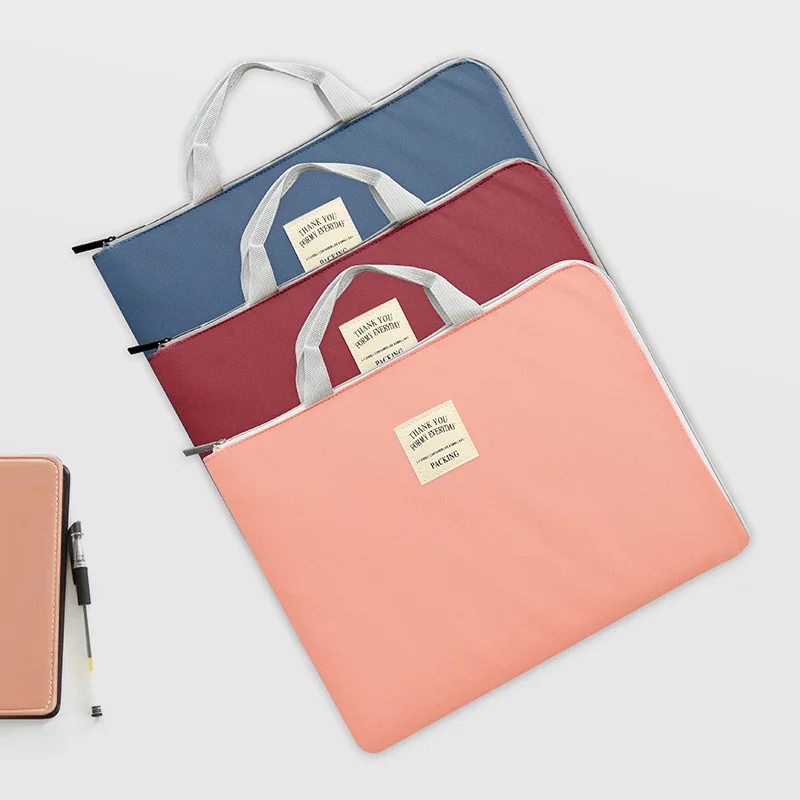 

Waterproof Nylon Document Bag Portable Women Office Bags Business Men Bags Organizer Laptop Bag Soft Handle Handbag Tote 2019