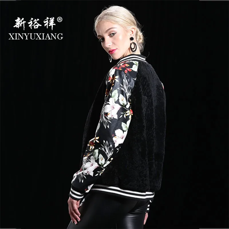 XINYUXIANG новинка 2017 натуральная овчина дубленка пальто для женщин зима кожа