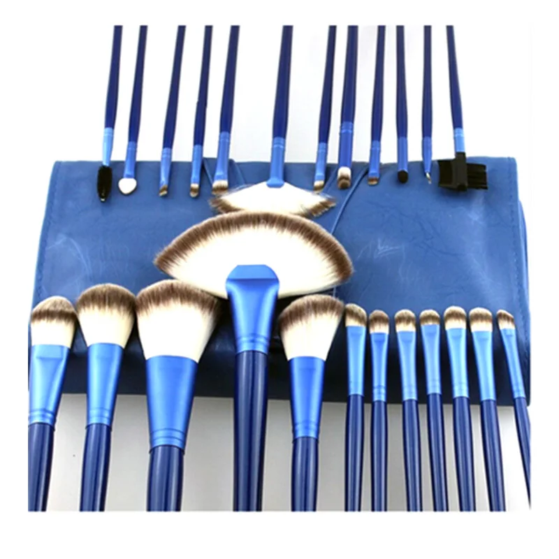 BBL 24pcs Ocean Blue Brush Set Makeup Brushes Professional Foundation Eyes Beauty Cosmetics Pincel Maquiagem | Красота и здоровье