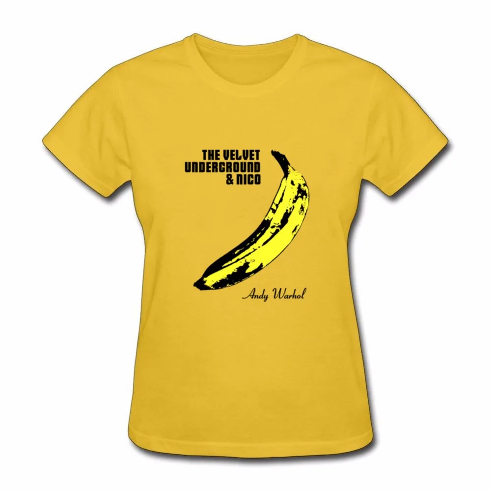 2018 женская футболка funuy The Velvet Underground рок-н-ролл Группа короткие 100% хлопок женские